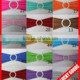 Colorful Wedding Decorative Spandex Chair Sash With Buckle Wholesale thumbnail-1