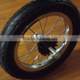 EVA bicycle wheel with axle and brake gear