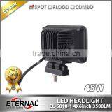45W 4x6" High Power Led Dual Sealed Headlight H4 for Dodge GMC Lincoln Maserati With Out Mounting Brackets thumbnail-6