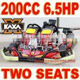 196cc 6.5hp 2 Seat Gas Powered Go Kart thumbnail-1