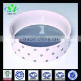 Round Ceramic Pet Bowl for Food and Water thumbnail-1