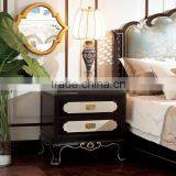 Chinese Style Solid Wood Bedroom Furniture Bed Side Table Square Night Stand thumbnail-1