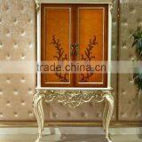 European Style Luxury Decorative Cabinet, Parquet Pattern Solid Wood Cupboard, Nice Carving Living Room Cabinet (BF01-ML046) thumbnail-1