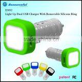 Patend Light up Car Charger With Ring thumbnail-3