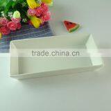 Stock Ceramic Cheap White Rectangle Bake Plates thumbnail-2