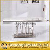2017 High Quality Simple Style Marble Top Dining Table Set thumbnail-4