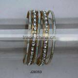 Mother of Pearl Mosaic Bangles on Brass Base thumbnail-1