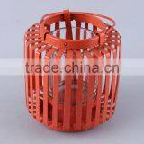 Portable Painted Iron+Glass Candle Holder/Home Decoration Candlestick thumbnail-1