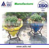 Design diamond shape factory garden plant bulk plastic flower pots