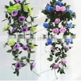 Wholesale Christmas Garland Artificial Flower Vine for Wedding Decoration FLV10 GNW thumbnail-1
