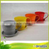 2015 Newgarden Top Grade Waterpoof Cup Shape Mini Flower Pot thumbnail-2