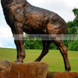 Bronze Foundry Life Size Garden Sheep Sculpture Metal for Sale thumbnail-3