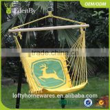 Recyclable canvas outdoor / indoor hanging chair swing hammock