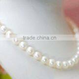 6-7mm White Freshwater Pearl Necklace With 925 Sterling Silver Clasp thumbnail-4
