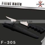 Cheap Fishing Tackle !6" Blade Stainless Steel Fishing Tackle Fillet Knife F-305 thumbnail-1