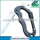 Portable Stainless Steel Multifunction Knife Detachable Carabiner thumbnail-1