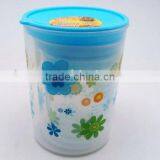 Moistureproof Colorful Three Size Plastic Sugar Canister