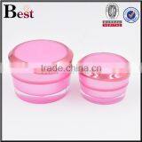 30g Fancy Pink Cosmetic Cream Jar Cute Round Acrylic Cream Jar for Skin Care thumbnail-3