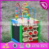 2017 New Design Funny Toy Children Multi-function Wooden Bead Maze Cube W11B060 thumbnail-2