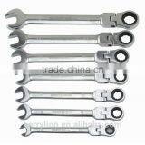 Berrylion Hot Sell Wrench Set 7pcs Ratchet Wrench Set CR-V Steel Ratchet Wrench Set thumbnail-3
