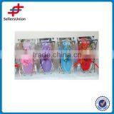 Flat Round and Tall Glass Vase thumbnail-1