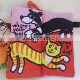 New Born Baby Infant Developmental Soft Animal Cloth Book Farm Tails Cloth Book thumbnail-5