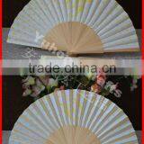 Hand Painted Spanish Wooden Fan Floral Style thumbnail-1