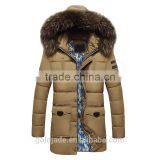 2016 Top Quality Wind Proof Mens Parka Winter Jacket With Fur Hood Parka Jackets Wholesale Blank thumbnail-5