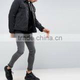 2016 Custom With Hood Raglan Sleeves Pouch Pocket Black Men's 100% Cotton Casual Breathable Oversized Plain Design Hoodies thumbnail-4