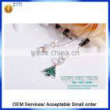 China Wholesale 925 Sterling Silver Fashion Chain Christmas Tree Deer Hat Pendant Necklace thumbnail-3