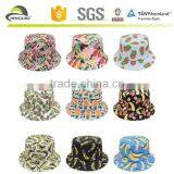 Unisex Hawaiian Palm Pineapple Cloche Bucket Hat Fishing Outdoor Beach Sun Caps thumbnail-2