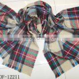 Fashion 100%acrylic New Jacquard Plaid Checked Hot Scarf thumbnail-1