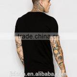 Men White / Black Plain Crewneck Short Sleeves t Shirt Custom thumbnail-4
