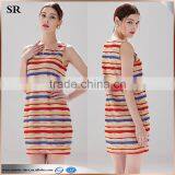 Latest Lurexr Multi Sleeveless Ladies Crochet Casual Dress thumbnail-2