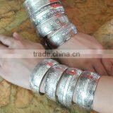 2016 Antique Silver Cuff Bangle New Custom Design Cuff Bangle Wholesale Cheap Zinc Alloy Bangle thumbnail-3