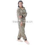 Polar Fleece Printed Leopard Onesie thumbnail-1