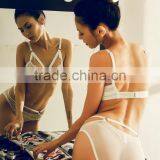 Runwaylover 5501 Hot Sale White Lace Sexy Hollow Out Bra Set thumbnail-6