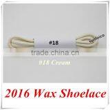 2.5mm Round Waxed Shoelaces~White Dress Shoelaces~Cream Cotton Waxed Rope Shoelaces~Waxed Boot Shoelace~No MOQ~Sneaker Shoelaces thumbnail-1