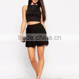 High-rise Waist Pleated Front Shorts Sexy Women Shorts Wholesale thumbnail-4