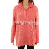 Wholesale Monogram Sherpa Fleece Woman Pullover Sweater thumbnail-1