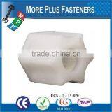 Made in Taiwan Black Domed Hexagonal Natural Finish Nylon Jam Plastic Jam Wing Nut thumbnail-3