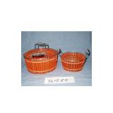 Sell Round Wire and Bamboo Basket