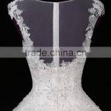 2017 Hot Sale Bridal Wedding Dress Bridal Gown Zipper Chiffon Sleeveless Prom Wedding Dress Mermaid Lace Wedding Dress F13501 thumbnail-2