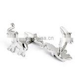 Chinese Manufacturer Silver Elephant Men Shirt Cufflink High Quality thumbnail-4