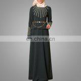 High Fashion Embroidery Baju Kurung Popular Baju Melayu Modern Beads Malaysia Suit Jubah Online thumbnail-6