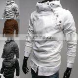 Fashion Mens Slim Fit Designed Hooded Sweatshirt Jumper Top Jacket Coats Hoodies thumbnail-1