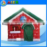 Whole printing inflatable Xmas house, Christmas inflatable tent house, small size inflatable Christmas house