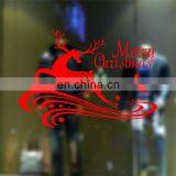 Christmas Home Decoration Supply Merry Christmas Sika Deer Christmas Tree Pattern Removable Car Wall Stickers thumbnail-3