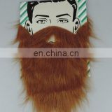 Carnival party brown full beard mustaches M-U430