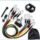 11pcs per Set Fitness Resistance Bands Elastic Training Ropes Kit Yoga Pilates thumbnail-1
